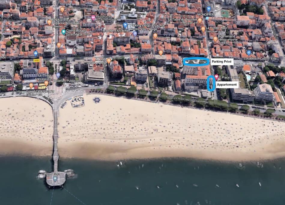 Grand Hotel - Magnifique Appartement Bord De Plage Centrale อาร์กาชง ภายนอก รูปภาพ